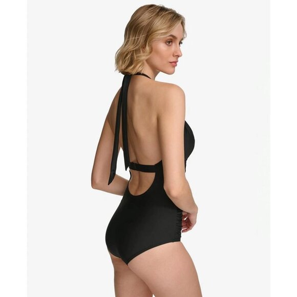 Calvin Klein Keyhole-Neck One-Piece Swimsuit | Size 6 | NWT | Tummy Control - Picture 2 of 5